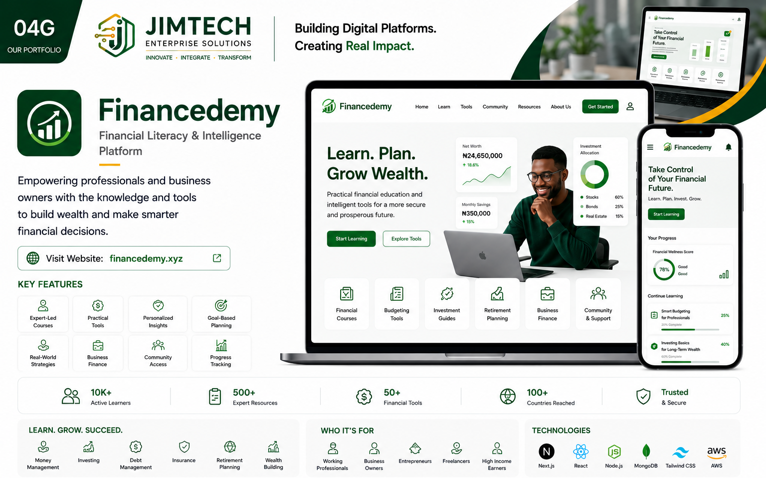 Financedemy — Financial Literacy & Intelligence Platform